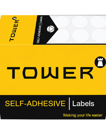 Labels - C13mm - Dot White - 1100's