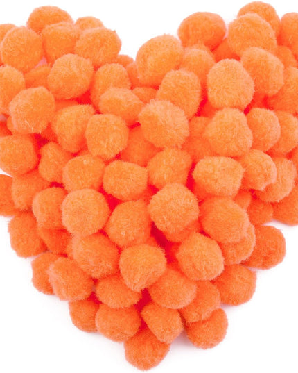 Pom Poms 25mm Orange 100 p/bag