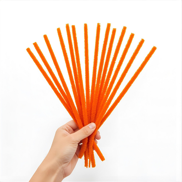 Pipe Cleaners 6mm 20's - Orange