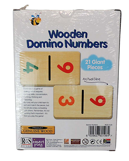 Domino Numbers Wood