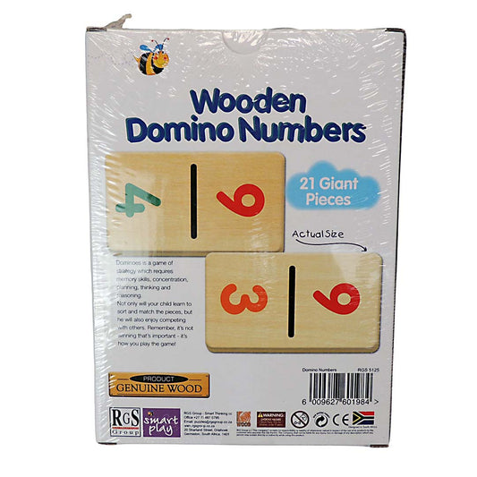 Domino Numbers Wood