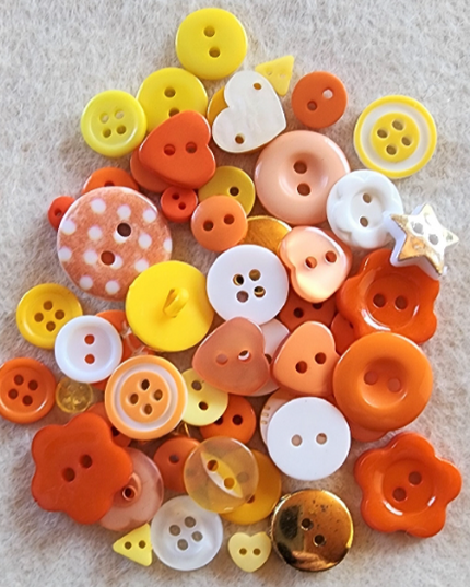 Buttons ORANGE MIX 12g