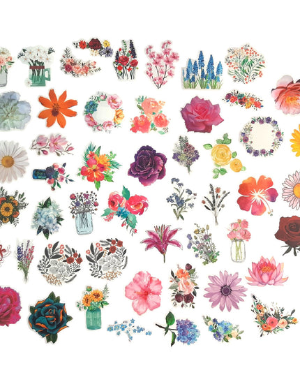 Sticker Flowers - 50 Piece