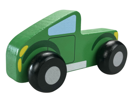 Wooden Car - Green Pick Up