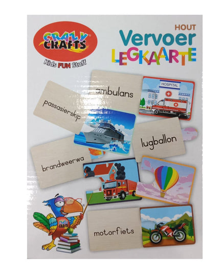 Crazy Crafts Puzzles - Vervoer