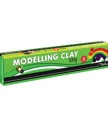 Clay Modelling  500g - 6 Assorted Colours