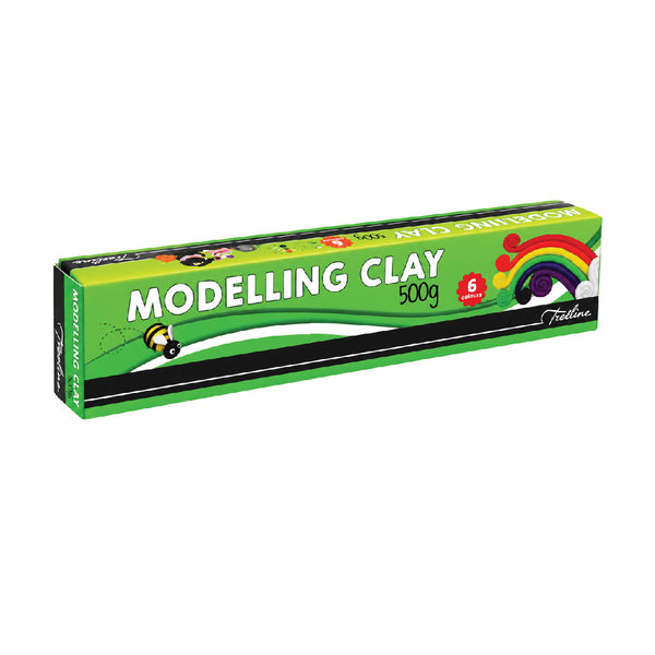 Clay Modelling  500g - 6 Assorted Colours