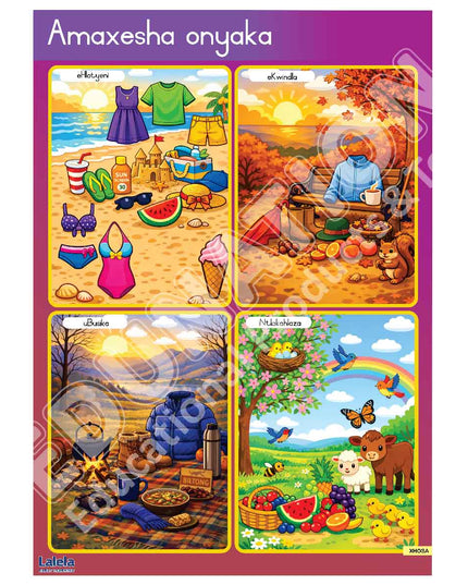 Poster - Lalela Amaxesha Onyaka (Seasons) - Xhosa