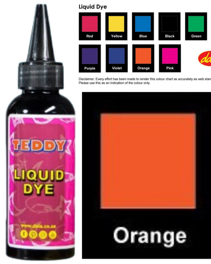 Liquid Dye 100ml Orange