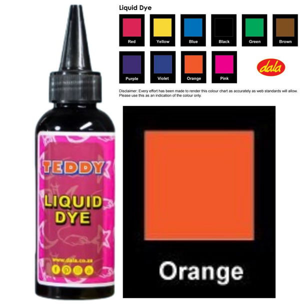 Liquid Dye 100ml Orange