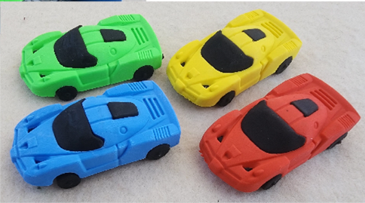 Eraser Racing Car