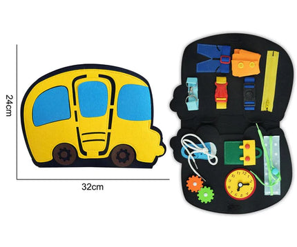 Yellow Busy Bus - Felt