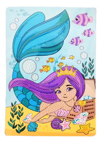 Diamond Dot and Dazzle Craft Kit - Mermaid - A5