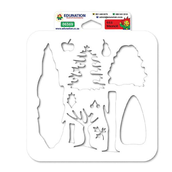 Stencil 16x16cm - 011 Trees