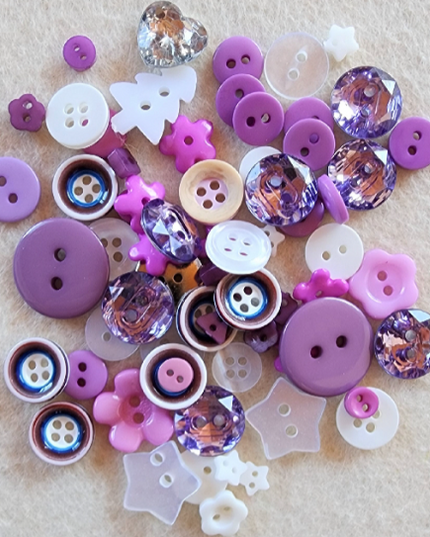 Buttons LILAC MIX 12g
