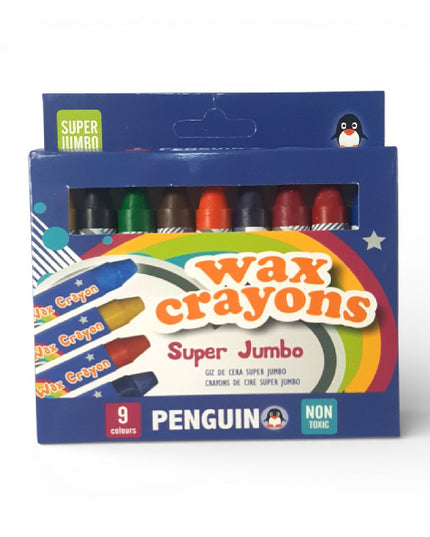 Penguin Super Jumbo Wax Crayons 9's