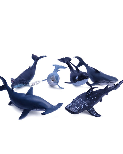 Animals Ocean Playset XL Shark and Dolphins set of 6