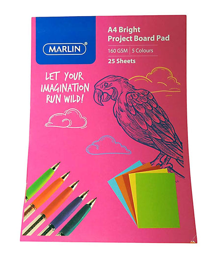 Pad Board Bright Assorted - 25 sheet, 160g
