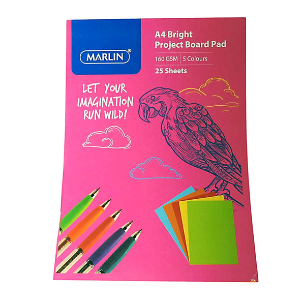 Pad Board Bright Assorted - 25 sheet, 160g