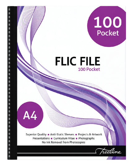 A4 Flic File 100 Pockets 2