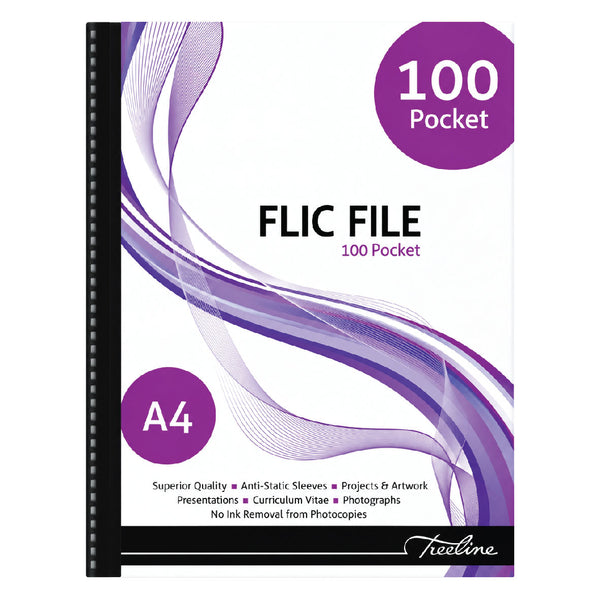 A4 Flic File 100 Pockets 2