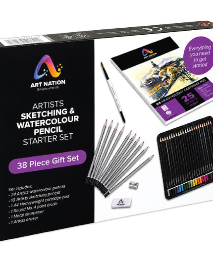 Art Nation Water Colour Pencils Set 38 Piece 2