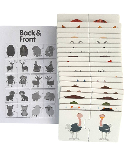 Back & Front 20 Self-Correcting Two-Piece Puzzles contents 1
