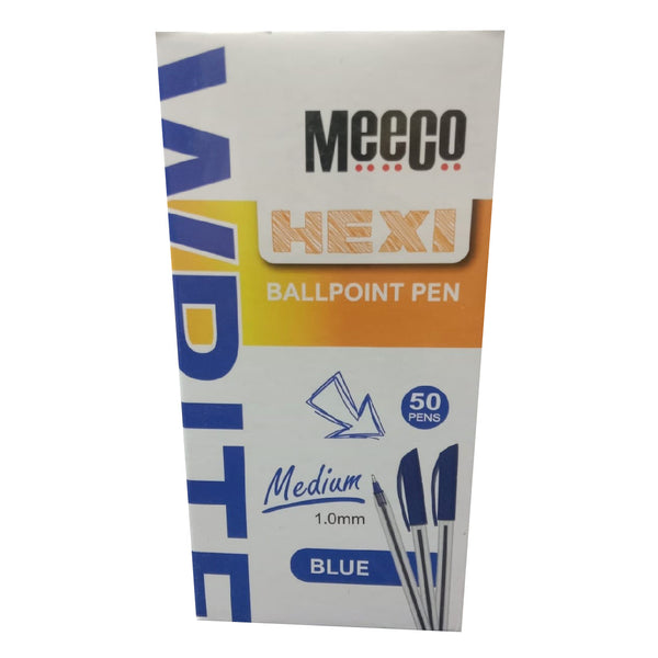 Ballpoint Hexi Medium Blue Box of 50