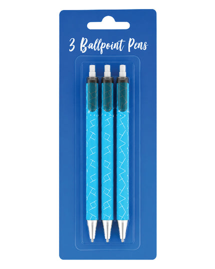Ballpoint Pen Set Blue 3 Pack - Kenzel 1