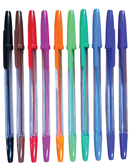 Ballpoint Pens 10's Assorted - Treeline 4