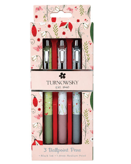 Ballpoint Pens Silver 3 Pack - Turnowsky 2