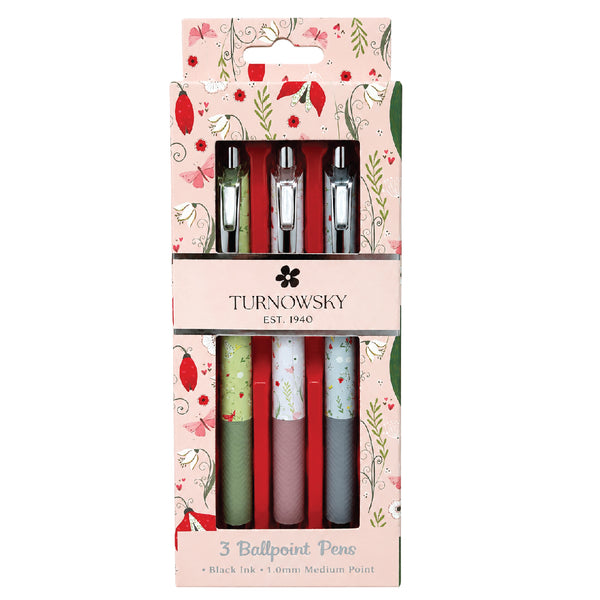 Ballpoint Pens Silver 3 Pack - Turnowsky 2