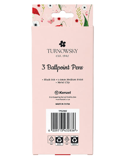 Ballpoint Pens Silver 3 Pack - Turnowsky 6