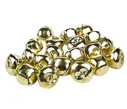 Bells Jingle Round 20mm - Gold (10)