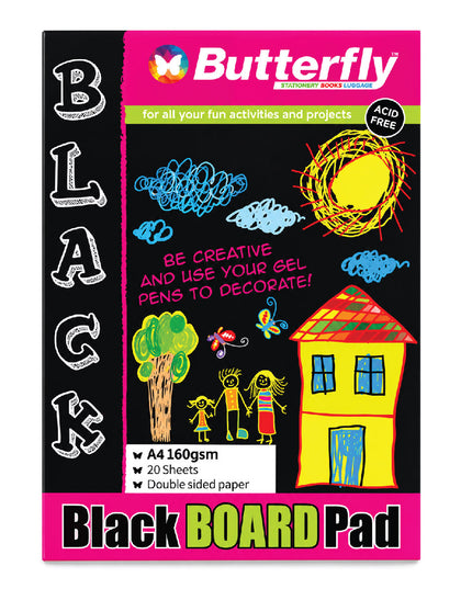 Board Pad Black 160gm 20 sheets 2