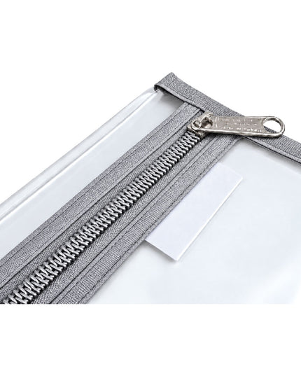 Book Bag Zipper - Clear with zip - A4 - White 4