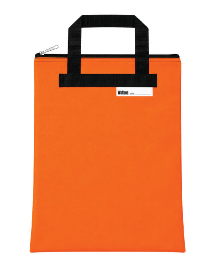 Book Carry Bag Nylon Orange 2