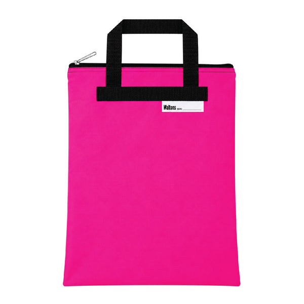 Book Carry Bag Nylon Pink 2