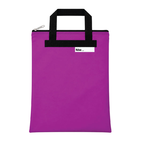 Book Carry Bag Nylon Purple 2