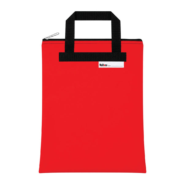 Book Carry Bag Nylon Red 2