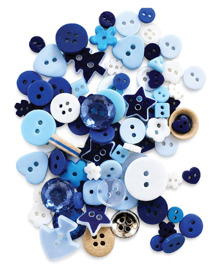 Buttons BLUE MIX 12g 2