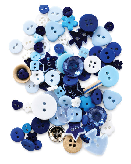 Buttons BLUE MIX 12g 4