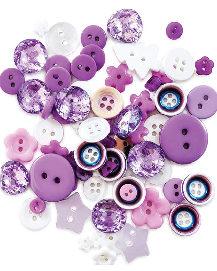 Buttons LILAC MIX 12g 4