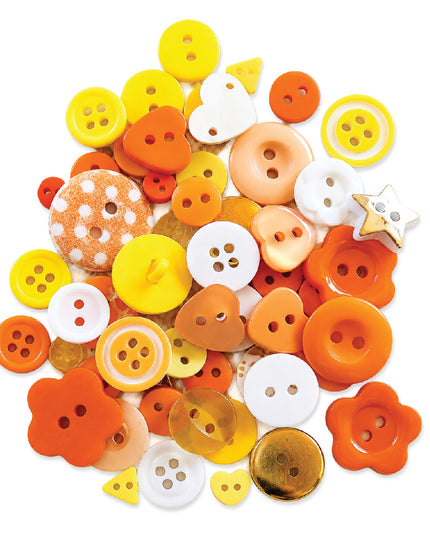 Buttons ORANGE MIX 12g 2