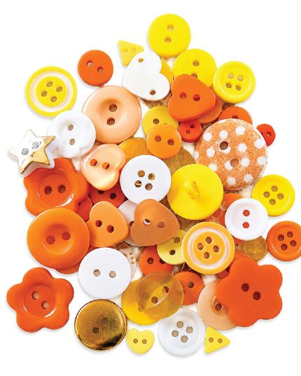 Buttons ORANGE MIX 12g 4