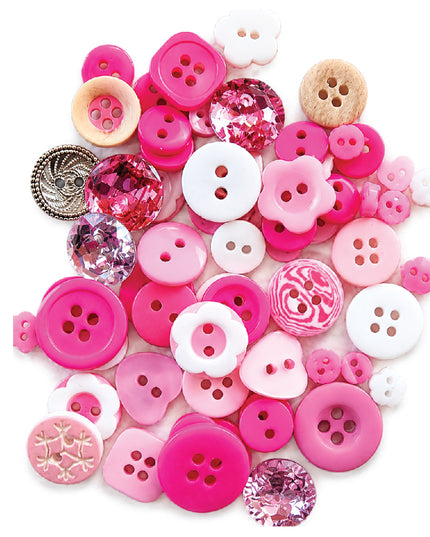 Buttons PINK MIX 12g 2