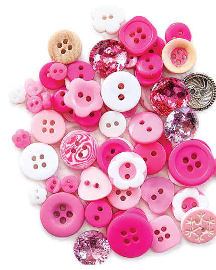 Buttons PINK MIX 12g 4