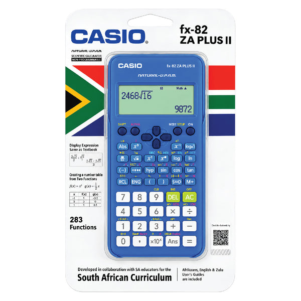 Calculator Scientific fx-82ZA Plus Casio - Blue 2