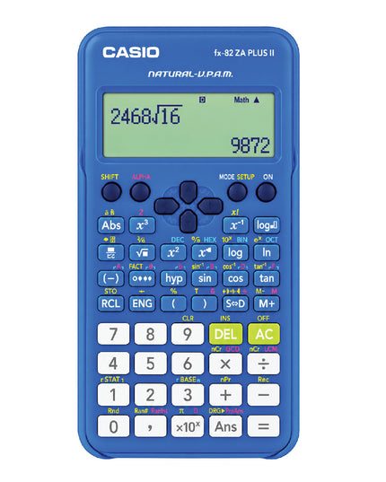 Calculator Scientific fx-82ZA Plus Casio - Blue 4