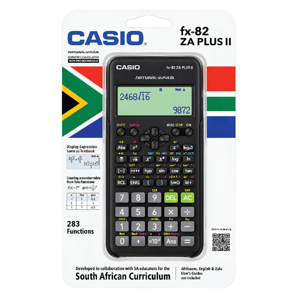 Calculator Scientific fx-82ZA Plus II Casio - Black 2